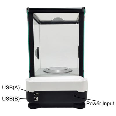 Port USB di laboratorio Tempo di stabilizzazione dell' equilibrio elettronico ≤ 4 secondi 0,1 mg Esterno