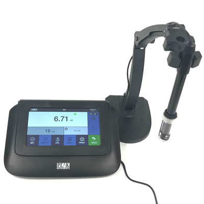 Laboratorio pH-metro a touchscreen capacitivo con calibrazione a 2 punti