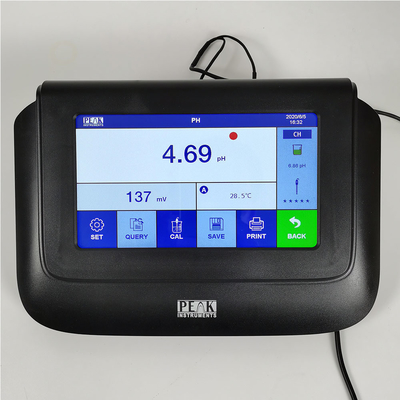 Laboratorio pH-metro a touchscreen capacitivo con calibrazione a 2 punti