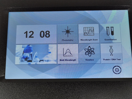 Spettrofotometro a schermo touch LCD da 7 pollici a larghezza di banda spettrale variabile per professionisti