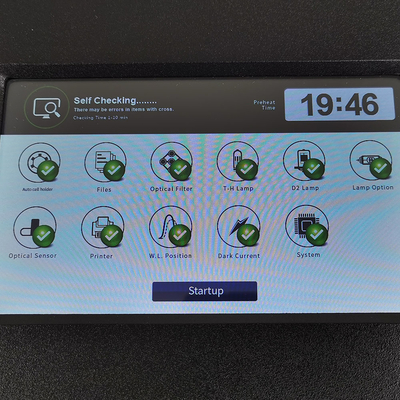 LCD touch screen Lampada a xenone 2nm doppio raggio UV spettrophotometro visibile con usb HOST data output