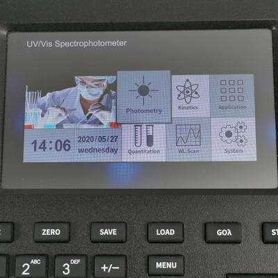 Spettrofotometro portatile a raggio singolo da 190 a 1100 nm per la ripetibilità della lunghezza d'onda da 1 nm