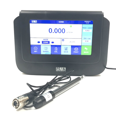 Misuratore di conducibilità dell'acqua ad alta purezza con touch screen da 7 pollici e compensazione automatica della temperatura