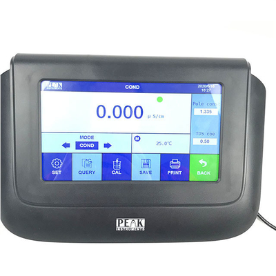 Misuratore di conducibilità dell'acqua ad alta purezza con touch screen da 7 pollici e compensazione automatica della temperatura