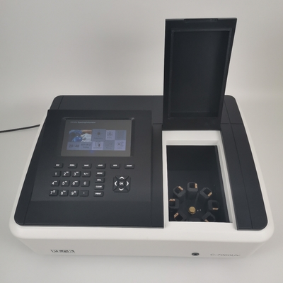 schermo LCD da 7 pollici spettrofotometro visibile a raggio singolo economico 320-1100nm per laboratorio
