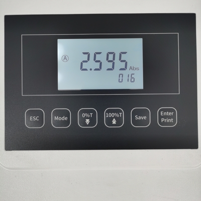 Display LCD retroilluminato da 40*70mm 4nm Single Beam Vis Spectrophotometer di Peak Instruments