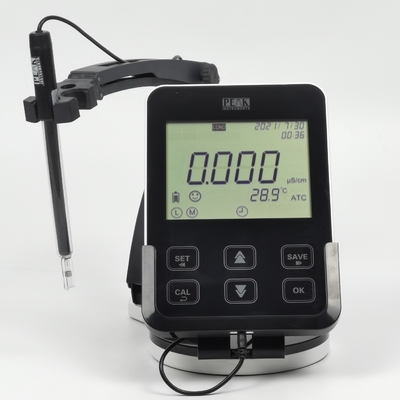5 pollici Touch Panel Acqua TDS Conduttività Meter Peak Instruments Laboratory Benchtop