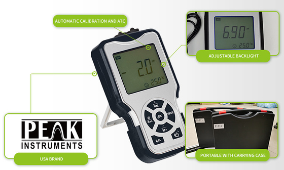 Misuratore di accuratezza Atc Digital Water Ec Tds con risoluzione 0,011/0,1/1 μS/cm 0,01/0,1 mS/cm