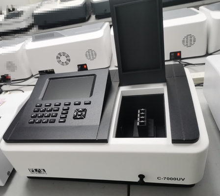 Test di laboratorio Spettrofotometro visibile con precisione di lunghezza d'onda ± 0,3 nm e larghezza di banda di 2 nm