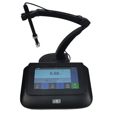 PEAK Instruments pH-metro da banco da 6,5 pollici touch screen 3 punti calibrazione 0-100C ATC
